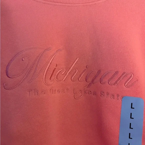 Pink Michigan Sweatshirt - Picture 2 of 3